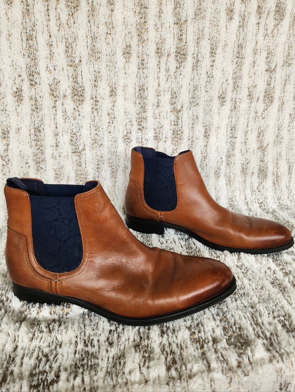 Ted Baker "Tradd" Leather Chelsea Boots Brown Leather | Men's Size 10 - Picture 6 of 12